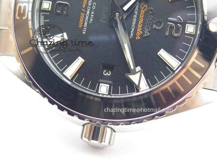 1225 Planet Ocean 2016 43.5mm SS Black Bezel BP 1:1 Best Edition Black Dial On SS Bracelet A WellDesigned 8195